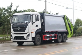 東風天龍國六20方后雙橋壓縮垃圾車